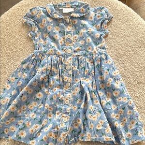 Rachel Riley Floral Blue Kids Dress